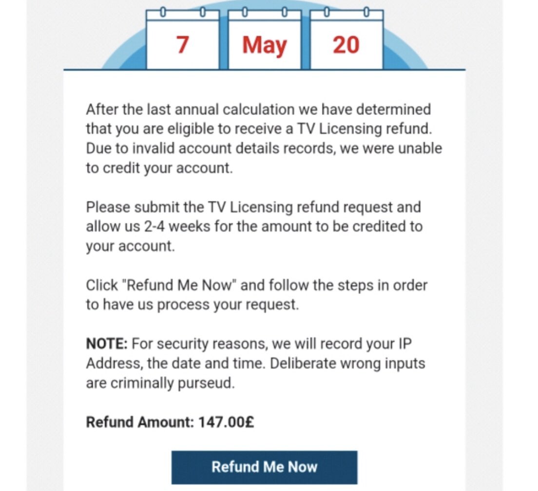 TV Licensing Email Scam Detector